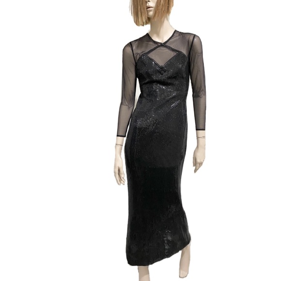 St. John | Dresses | Vintage St John Couture Black Knit Formal Long Evening  Dress Size 2 | Poshmark